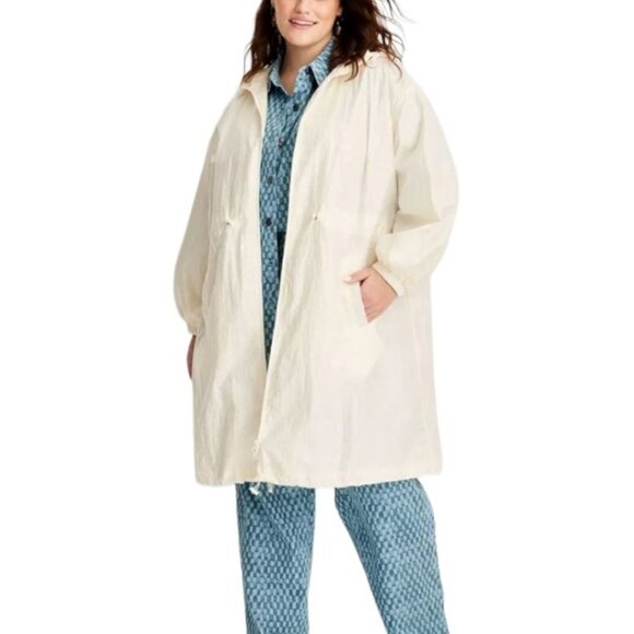 Cinched Waist Hooded Jacket | Future Collective | 1X - Picture 10 of 11